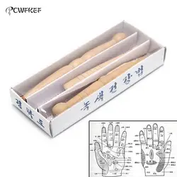 Bâton de massage original en bois pour les pieds et le corps, outil de relaxation et de relolologie, 1/3 pièces