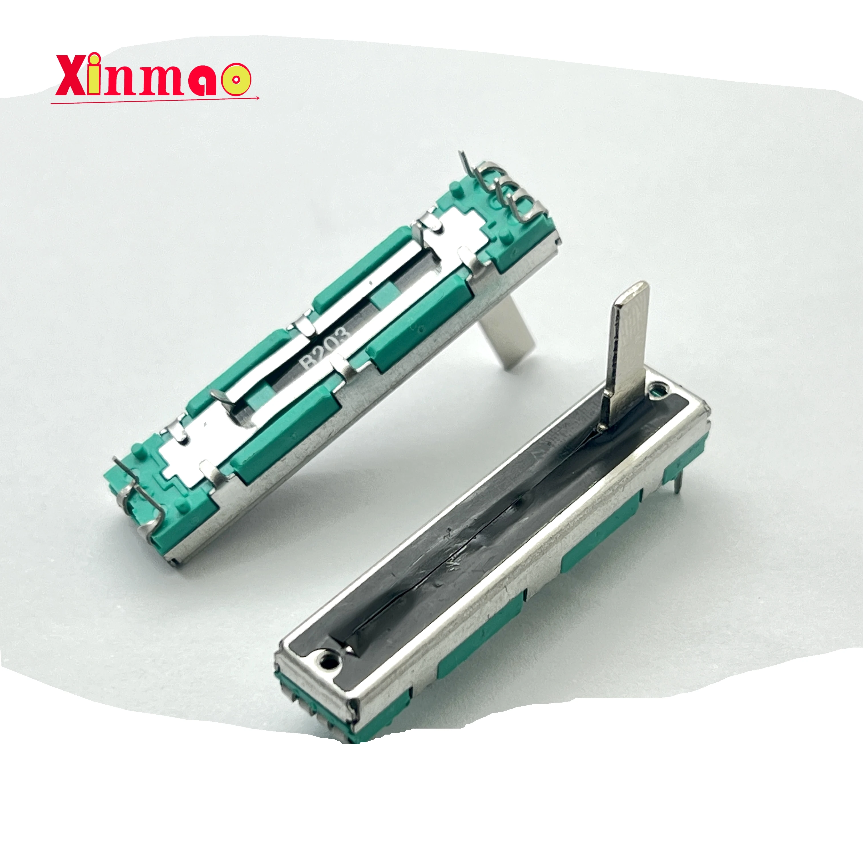High Quality 45mm Straight Sliding Potentiometer B10K B20K B50K B100K Handle Length 15mm