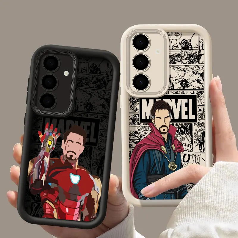 Marvel Faceless Phone Case For Samsung S25 S24 S23 Ultra S22 S20 Plus S21 FE Galaxy S25Ultra S24FE Funda Ironman Doctor Strange