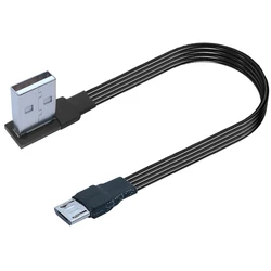 3M 5CM 10CM 20CM 30CM w górę i w dół i w lewo i prostopadły 90 stopni USB Micro USB męski do USB kabel złącze do ładowania danych 1m 2m