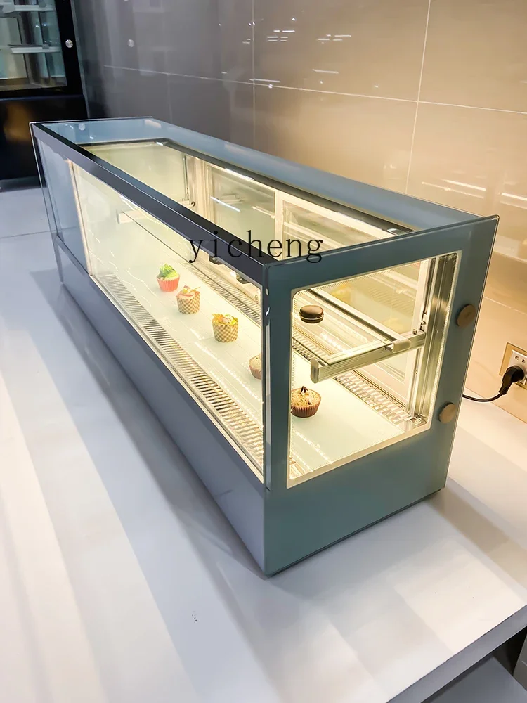 x3 Right Angle Sushi Counter Small Cake Refrigerated Fresh Display Cabinet Commercial