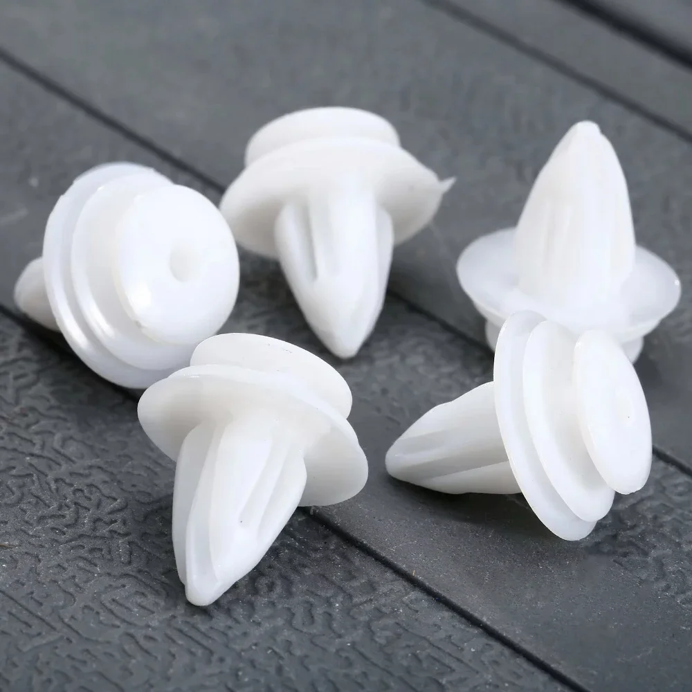 50pcs Universal Auto Retainer Clips Car Door Trim Panel Plastic Rivets Front Bumper Fender Fastener Push Pin Clips For G M