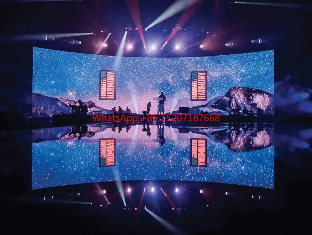 Indoor P3.91 500x500mm Led Panel Video Wall Screen Suitable For Led Screen Temporary Stage Christmas Party DJ Stage layout