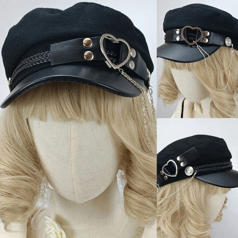 Lolita-Style Women Hat Joker Girls Wide Brim Hat Cosplay Party Headdress