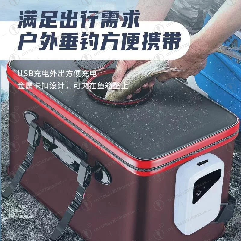 

USB Charging Oxygen Pump Use Aquarium Aerator Portable Outdoor Fishing Fish Tank Air Compressor
