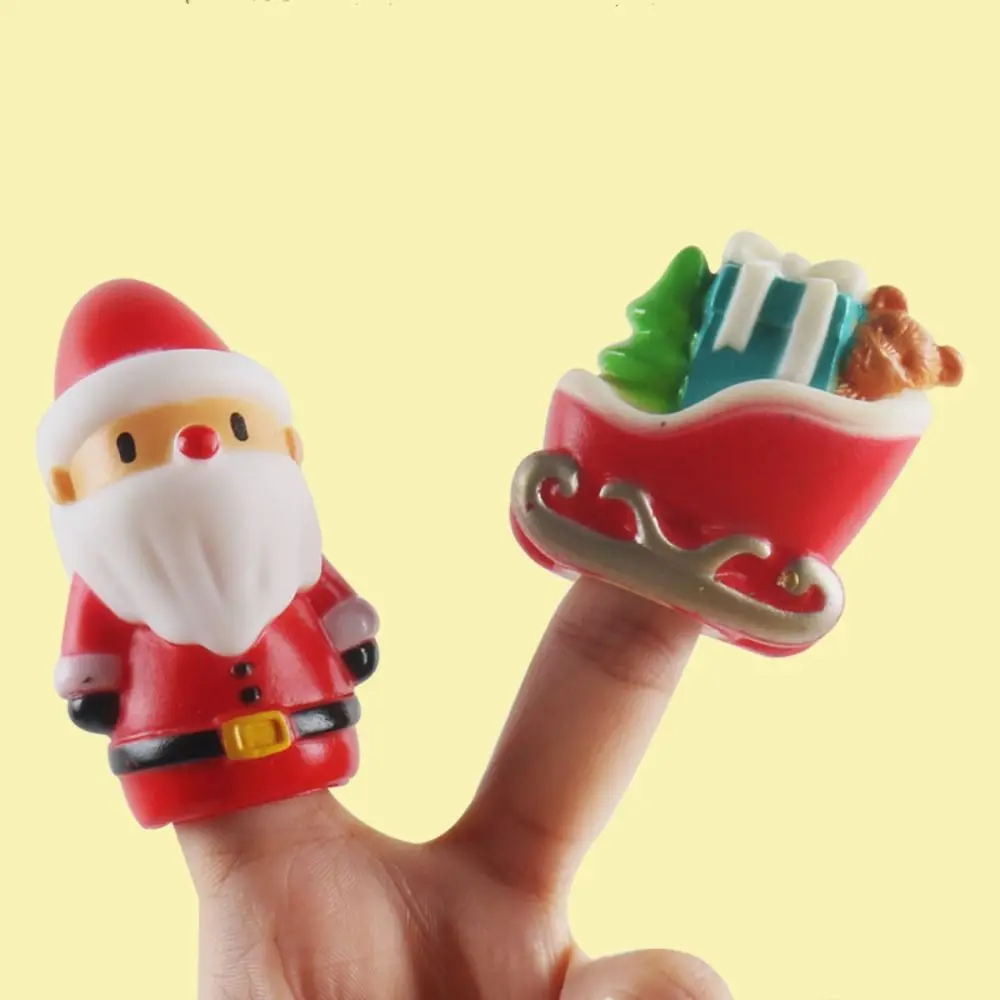 

Rubber Doll Hand Finger Puppets Parenting Mini Animal Hand Puppet Cartoon Educational Toy Theater Toys Children Christmas Gift