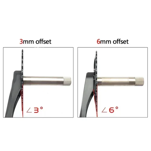 Imagen 2 del producto Plato de montaje directo para bicicleta de montaña Offset 3 ° / 6 ° Rueda de cadena ancha y estrecha 30T 32T 34T 36T 38T Corona para Sram NX XX XO 11 Eagle