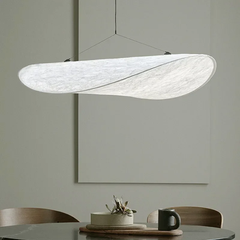 SANDYHA-Lustre LED De Tecido De Seda, Lâmpadas Suspensas, Luminária De Suspensão, Artesanal, Nórdico, Moderno, Sala De Estar, Decoração De Casa