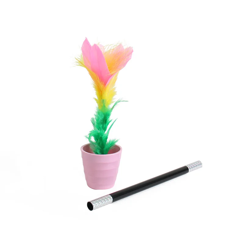 Appearing Flower By Kupper Magic Stage Magic Tricks Magic Wand To Feather Flower Bouquet Close up Illusions Kids Magic