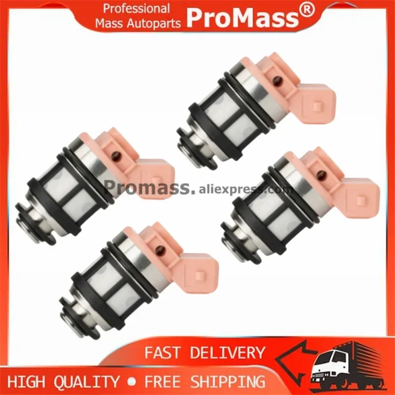 4PCS New Fuel Injector 16600-88G10 JS20-1 JS201 1660088G10 16600 88G10 For Nissan D21 Pathfinder Quest 3.0L 2.4L VG30E