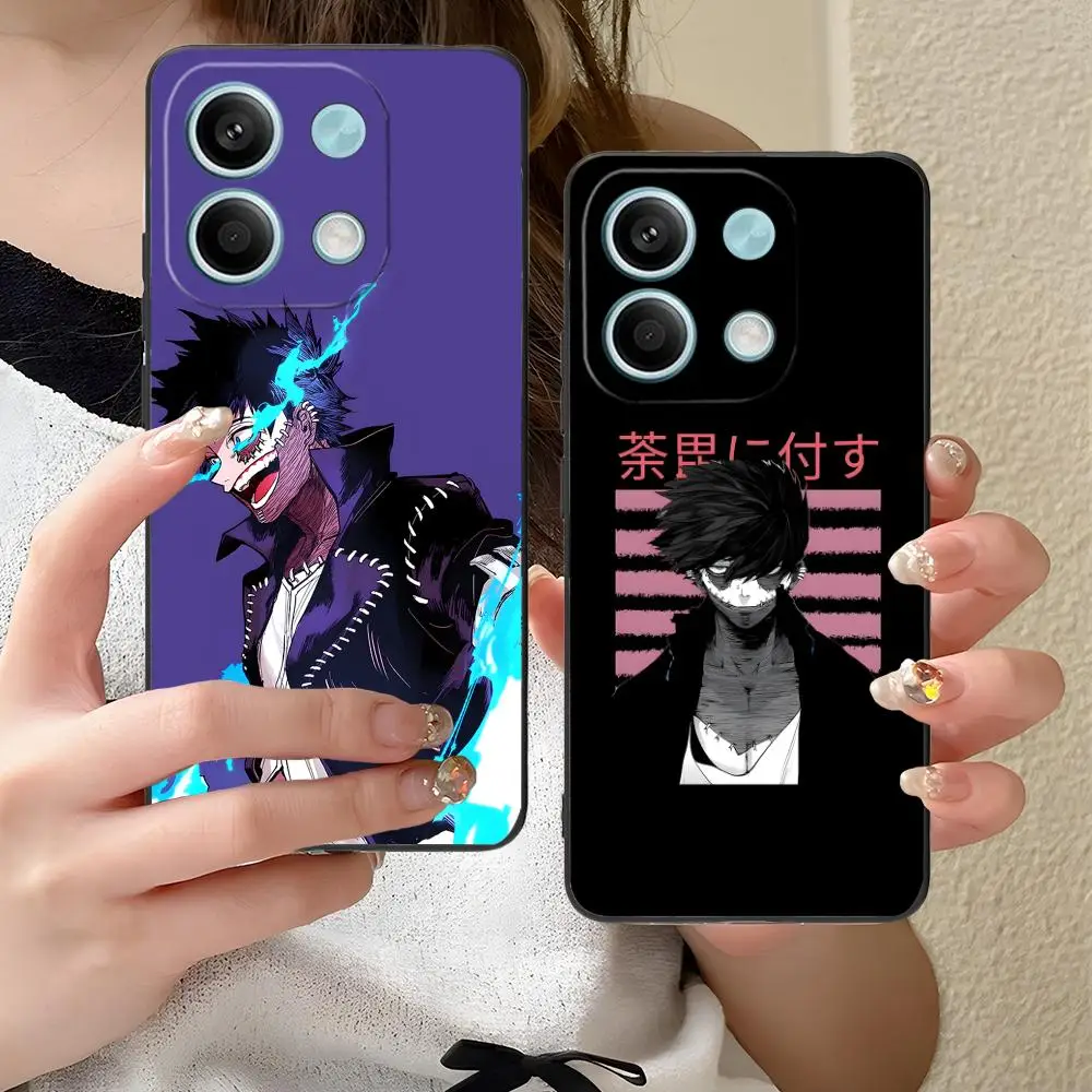 حافظة هاتف My Hero Academia Dabi لهاتف Xiaomi Redmi Note 14 13 12 11 A5 3 2 1 Pro Plus 4G 5G هاتف ذكي واقي بطباعة ملونة #4