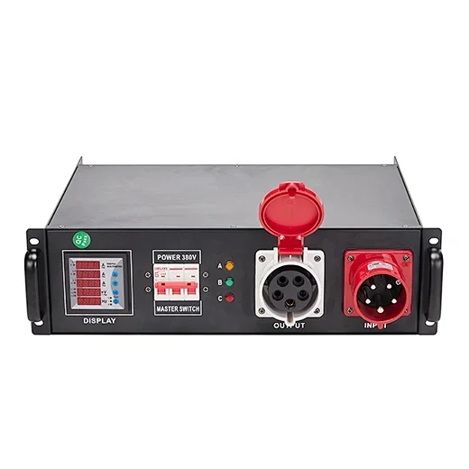 

In stock4 Road CEE 32A 3Pin Output 32A 5 Pin Input and Output Power Distro