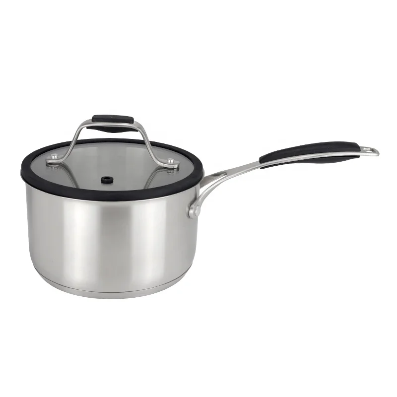 Wholesale Nonstick Coating Frying Pan Kitchenware 7pcs Stainless Steel Cookware Set