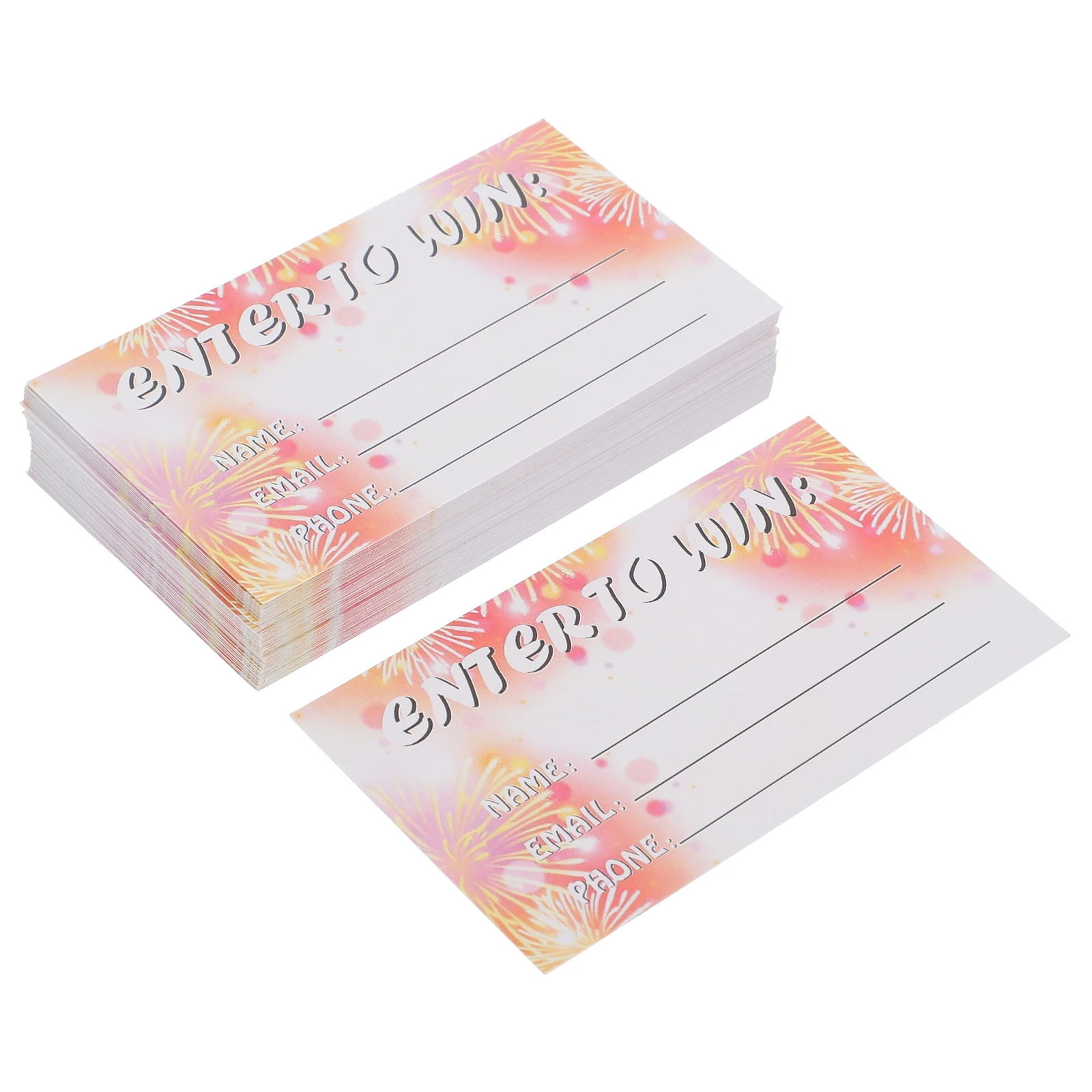 

100 Sheets Raffle Ticket Blank Ballots Cards Game Party Registration Form Paper Multi Use Voting Sheets