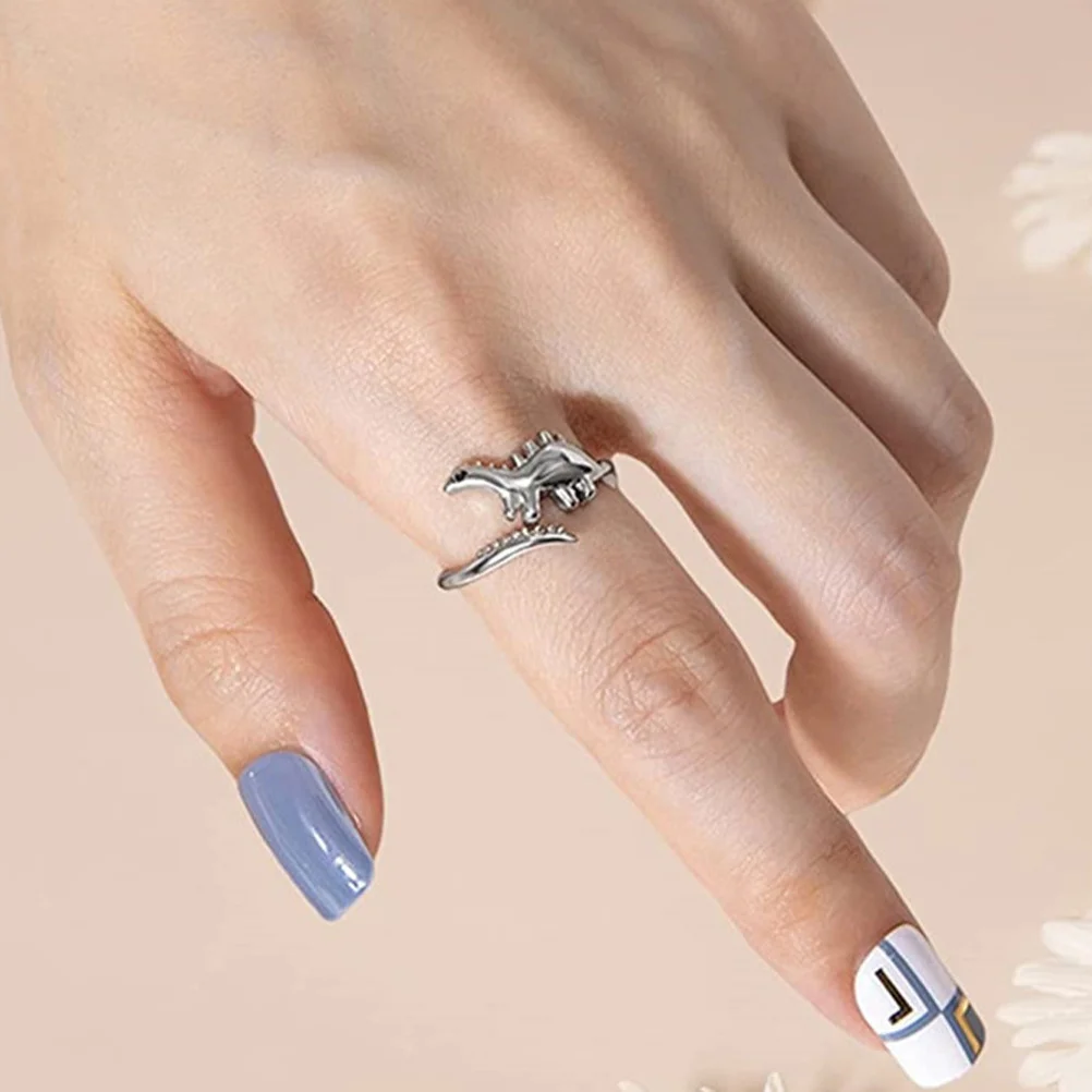 

Dinosaur Women Ring High Class Material Dinosaur Design Ring Stylish Fashion Accessory for Banquet Parties Dates Gift