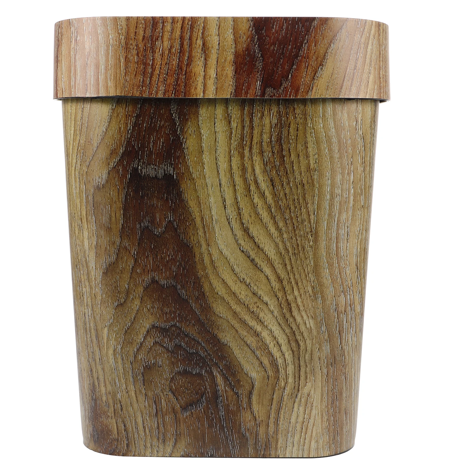 

Retro Imitated Trash Practical Waste Container Bin 14L Square Waste Basket Home Bedroom Living Room Hotel Eco PP Material