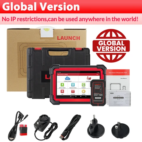 Диагностический сканер LAUNCH X431 CRP919E BT OBD2, двунаправленный диагностический инструмент, с поддержкой CAN FD/DoIP, диагностика всех систем на уровне OE, с адаптером BT.