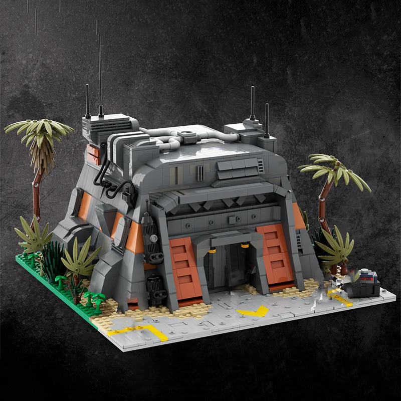 1954PCS MOC Classic Science Fiction Movie (Star Battle) SW Bunker/Barracks on Scarif Science Collection Series Christmas Gift