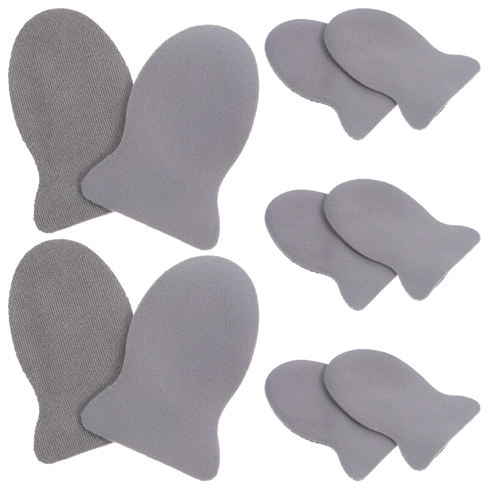 10Pcs Silver Fiber Gaming Finger Sleeves Lightweight Breathable Antislip Finger Covers for Sweat Absorption Game Control