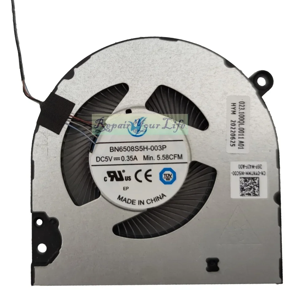 CPU GPU Cooling Fan for Dell Inspiron 14 Plus 7420 5420 2022 Notebook PC 0YNTMM 08994X L & R Cooler Fan BN6508S5H 002P 003P