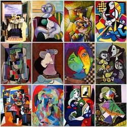 Famous Picasso Artwork Abstract Posters Canvas Painting Wall Art Prints Picture Living Room Office Modern Home Decor Unframed