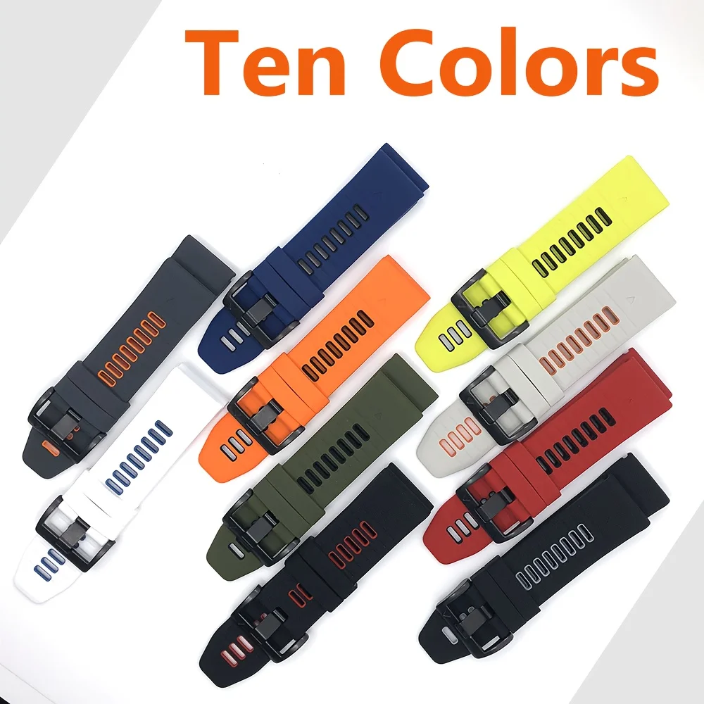 Quickfit 22 26mm pulseira de relógio para garmin fenix 8 47mm 51mm/7x/7/6x/6 pro/5x/5 plus/epix gen 2 pulseira de substituição de silicone