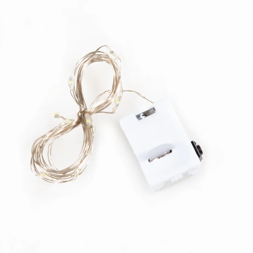 5Pcs Smart Flashing Decoration LED String Lights Christmas Wedding Party Restaurant Fast And Slow Lights With 3* Button Battery