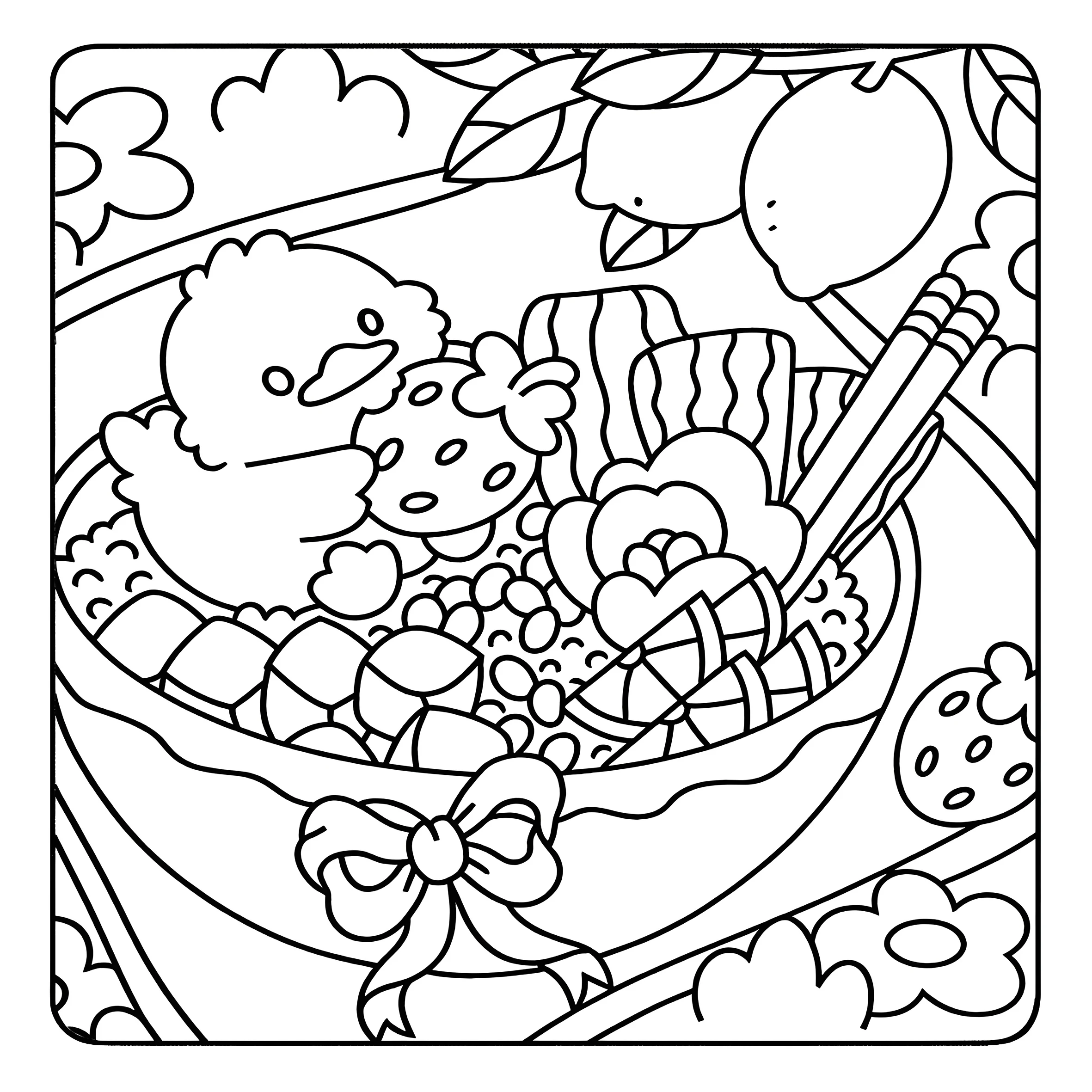 QUACKY GIORNI Libro da colorare con motivi audace e facile da colorare per adulti Simpatico libro da disegno Regalo perfetto per feste e compleanni