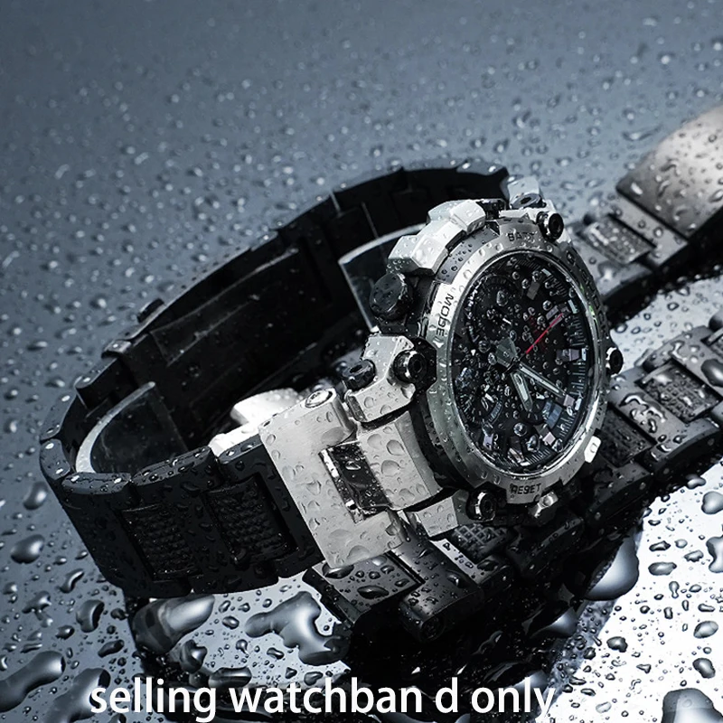 DIY wristband for CASIO watch 5672 MTG-B3000 modified lightweight plastic steel strap quick detachable watch chain men's wristba