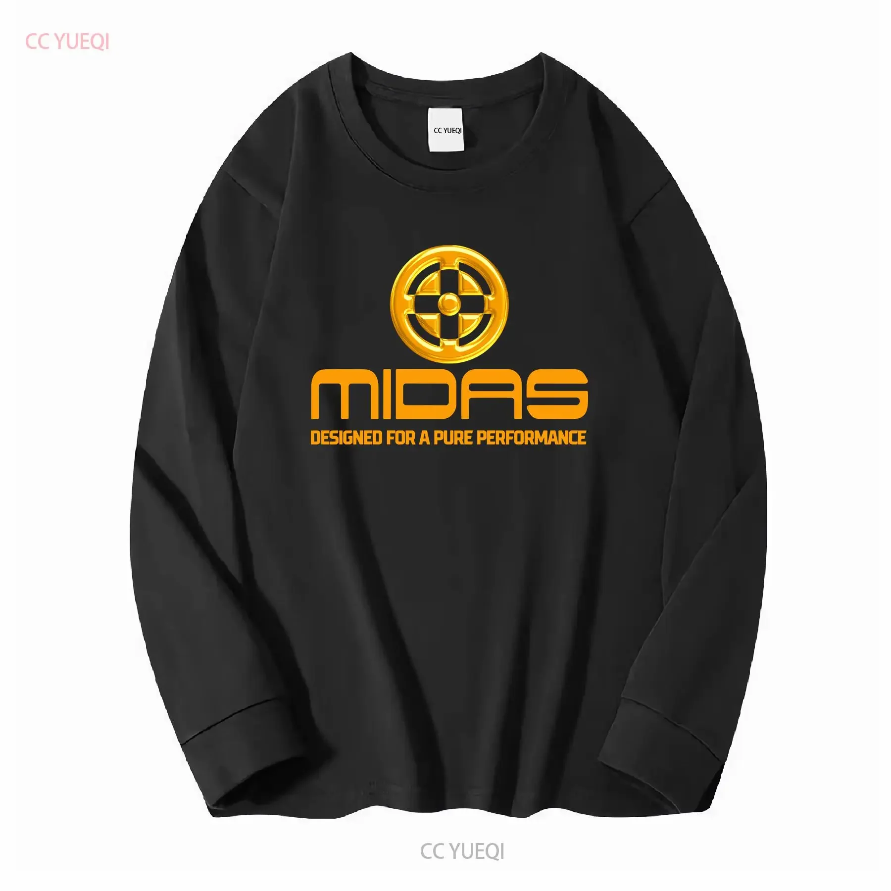 New T Shirt Midas Sound Audio Logo American vintage Washed designer clothes Versatile Comfortable Slightly Unisex