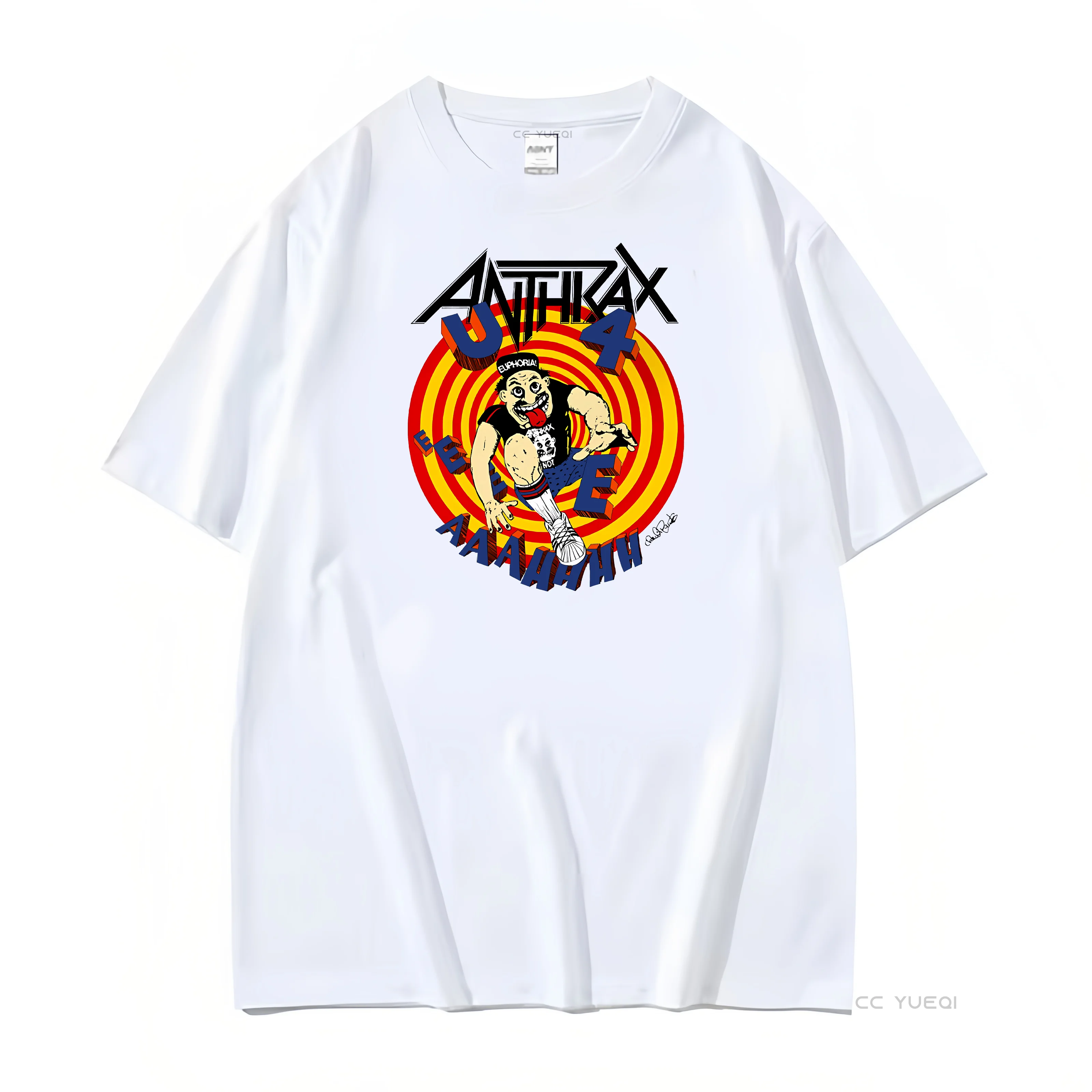 Anthrax Band Music White T Shirt Cotton Full Size S 5XL long or short sleeves