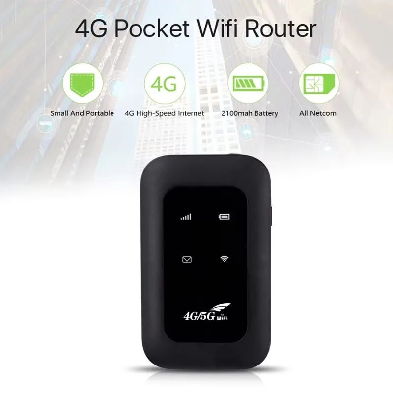 Universel 4g Router with SIM Type-C High Speed Hotspot 4g Portable Wifi Router Wireless Pocket Wifi Portable Mifis