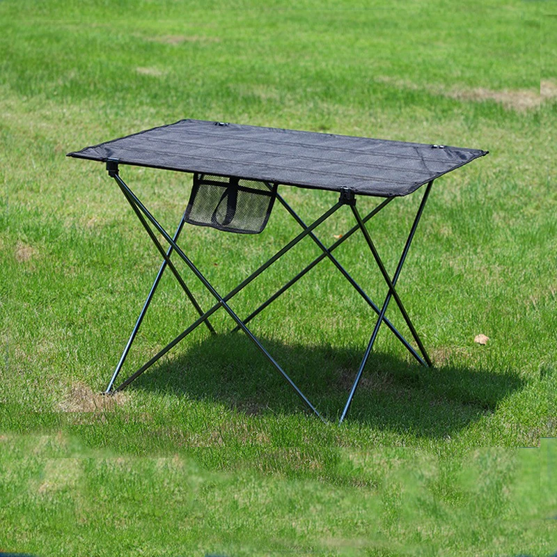 Outdoor folding table, aluminum alloy portable table, camping picnic barbecue table, street stall leisure table