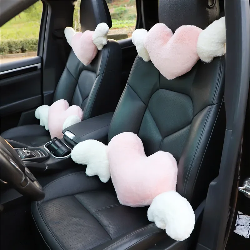 

Car Headrest Neck Pillow Lumbar Support Waist Cushion Driver Seat Backrest Car Cushion Driving Waist Support Soft Breathable