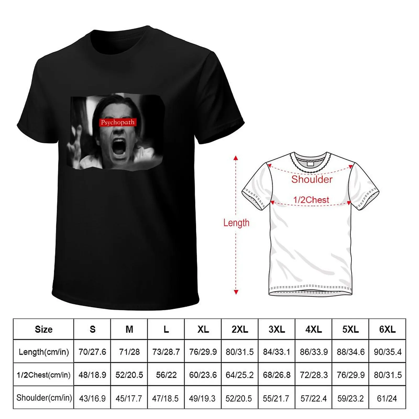 Nightcrawler - Psychopath T-Shirt vintage anime t shirts tee shirts for men