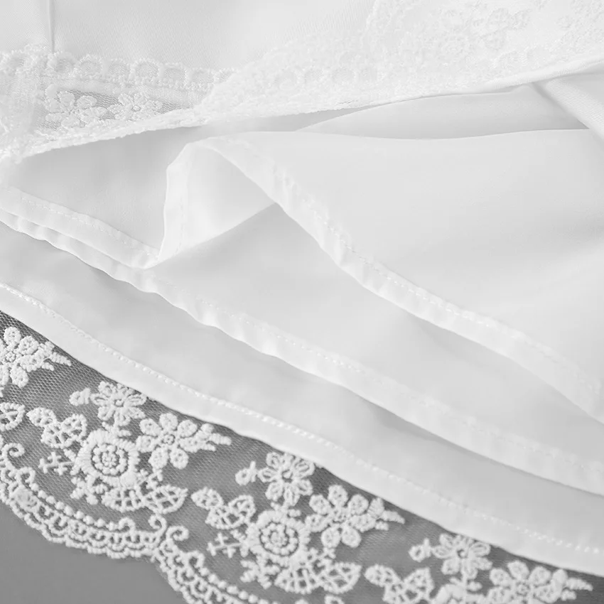 Elegant white lace vest top short skirt two-piece set for women's 2026 summer new commuting satin set