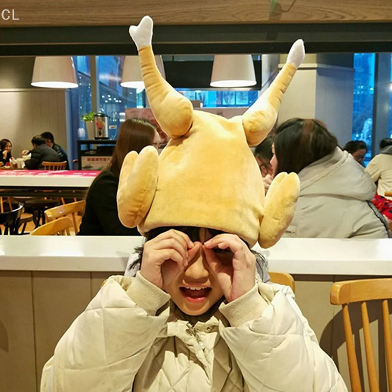 

Thanksgiving Chicken Leg Hat Soft Party Thanksgiving Day Caps Turkey Hat Festival Scene Photography Atmosphere Decoration Prop