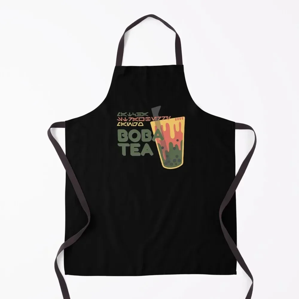 Boba Tea - Matcha Strawberry Mango? As you wish in AUREBESH Apron Beauty Christmas gift Kitchen Things For Home Apron