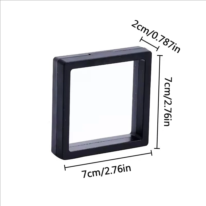 5/10pcs, Transparent Floating Display Box, Plastic Film Jewelry Packaging Box Jewelry, Necklace Ring and Collectible Storage Box