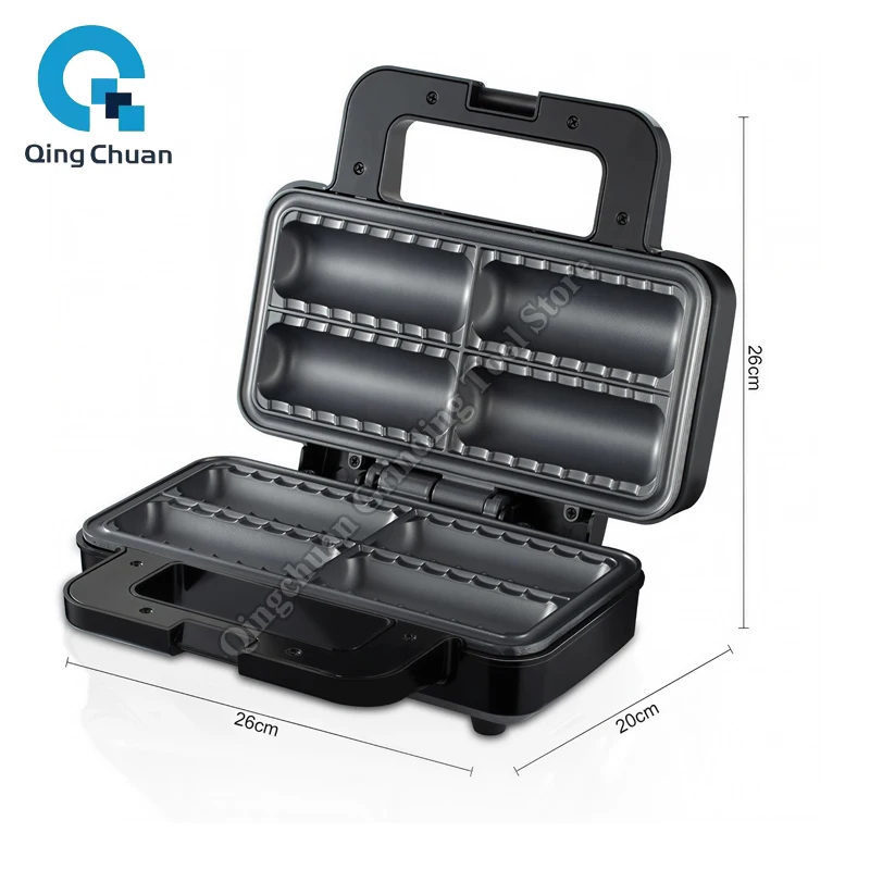Sausage Roll Maker Household Multi Rolls Pies Desserts HotDog Bread Maker Non-Stick for Kids Party Breakfast Machine - view 3