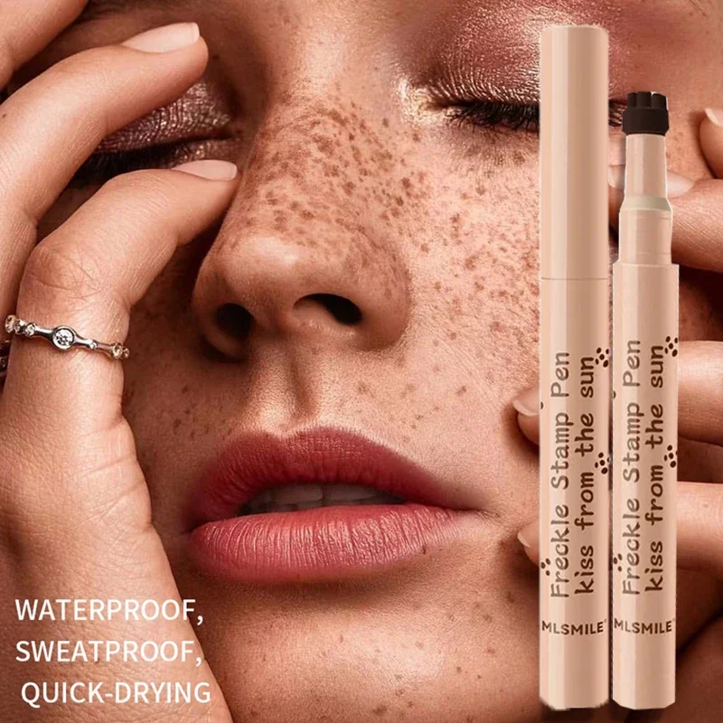 Brown Lifelike Fake Freckle Pen Natural Dot Spot Pen Waterproof Long Lasting Stamp Freckle Pencil Face Concealer Makeup Cosmetic