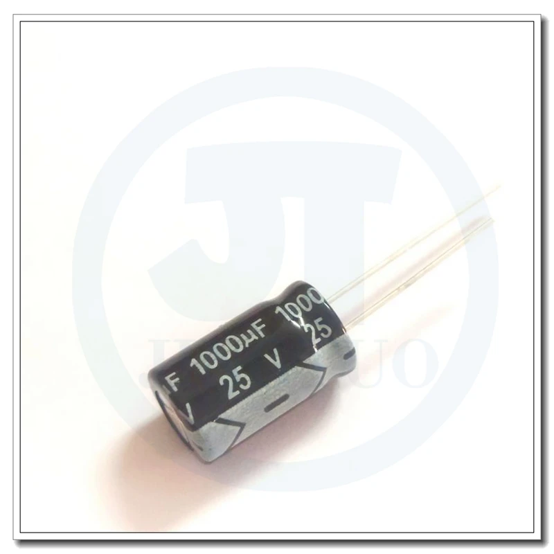 Capacitor eletrolítico de alumínio radial, 10x16mm, 1000UF25V, 25V1000uF, 1000MFD, 25WV, 5pcs