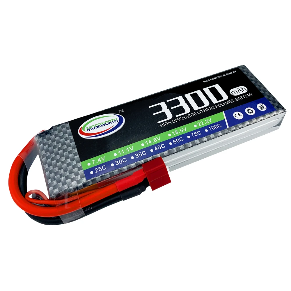 EU Stock On Sale 3S 11.1v 3300mah 30C 40C 60C Lipo Battery with T/XT60 Tamiya  XT90 Plug for FPV RC DroneRC Toy Car Boats