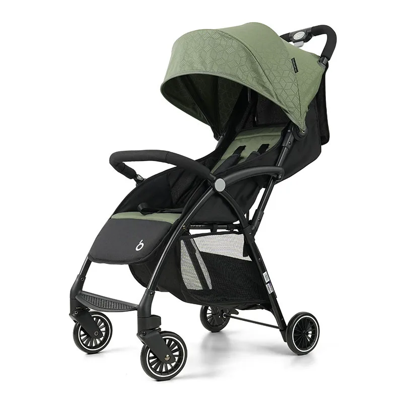 

Baby Stroller Carriage Pram Lightweight Foldable Seated or Reclined Four-wheel Stroller