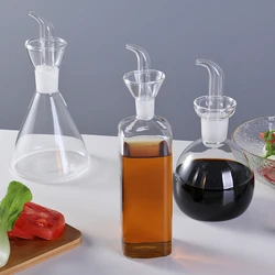 High Borosilicate Glass Oil Pot Household Leak-proof Oil Vinegar Pots Kitchen Soy Sauce Oil Tank Seasoning Bottle Kitchen Tool