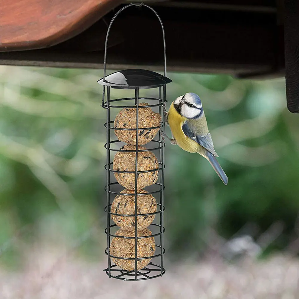 Hanging Bird Feeding Tool Garden Paddock Bird Feeder Pet Supplies Outdoor Decoration Wild Bird Seed Feeder PVC Tube Seed Feeders