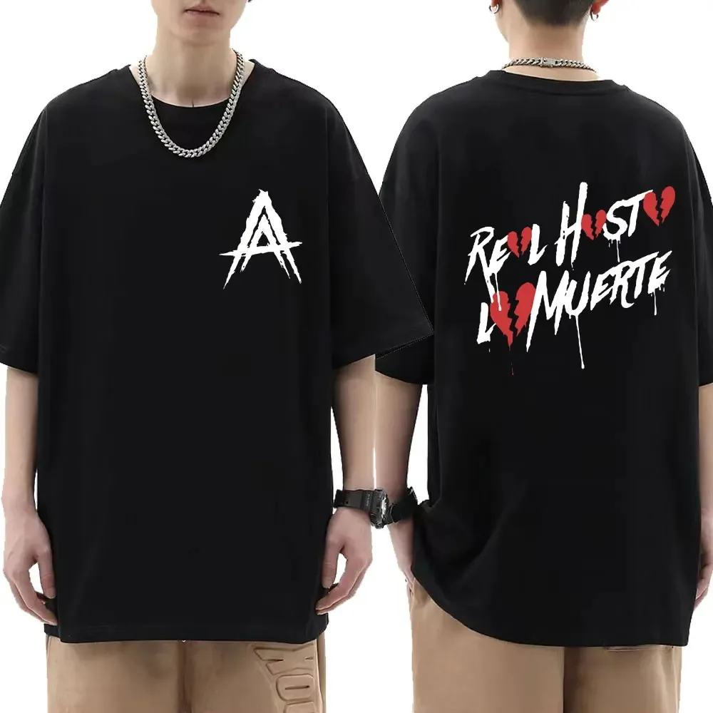 Cool Rapper Anuel AA Men Women T Shirt Oversized Cotton Hip Hop Short Sleeve Graphic T-Shirt Streetwear Tee Trend Clothes Tops