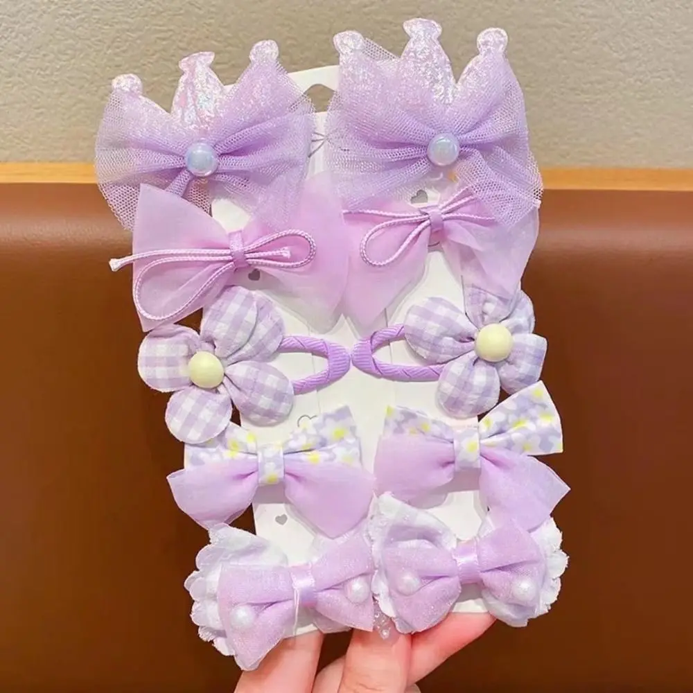

10pcs/set Fashion Cute Hair Clip Lace Bow Sweet Hair Accessories Headwear for Girls