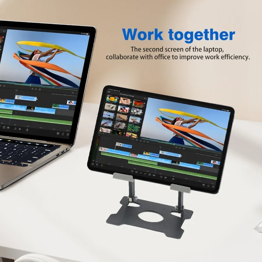 Soporte para tableta Soporte para tableta para iPad Soporte de escritorio multiángulo portátil ajustable Compatible con iPad Pro 9,7 10,5 12,9 Aire mínimo