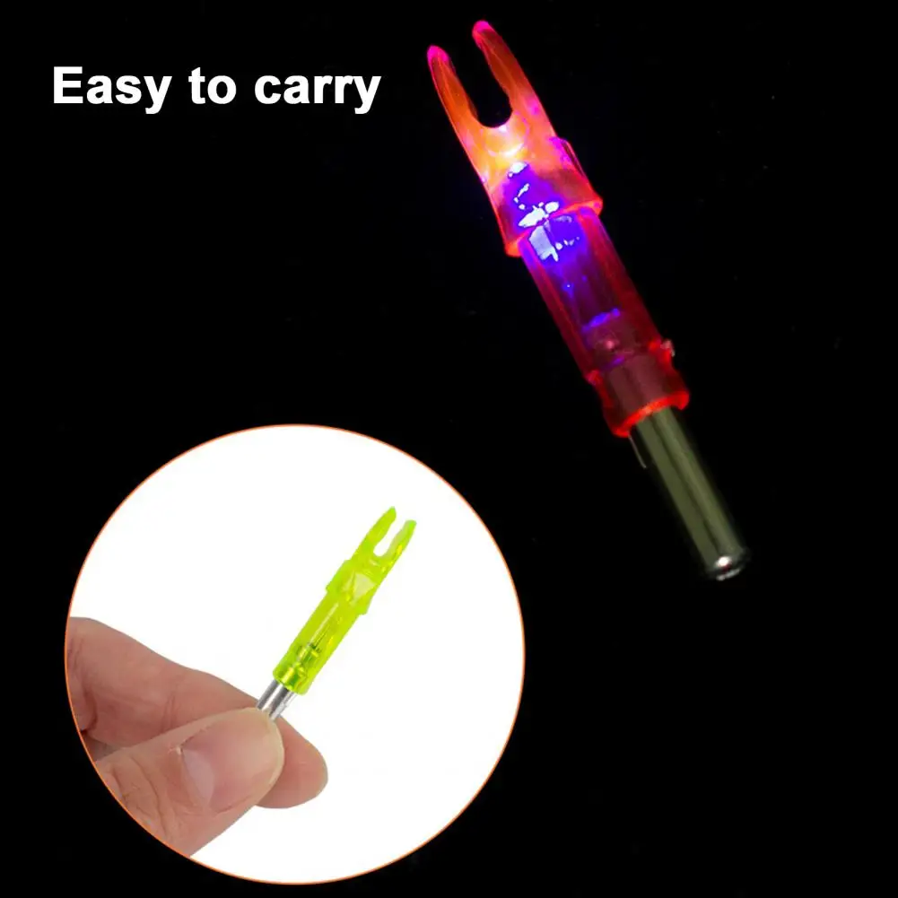 Universal Nocks High Visibility Lighted Nocks for Archery Hunting Universal Fit Arrows Accessories Ultra-bright Luminous Nocks